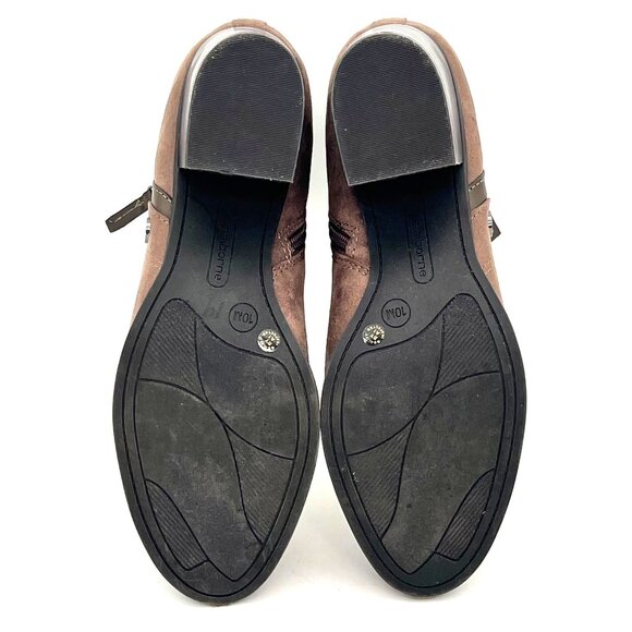 Liz Claiborne Refined Comfort Faux Suede Womens Ankle Booties Side Zippers 10M - Picture 10 of 16